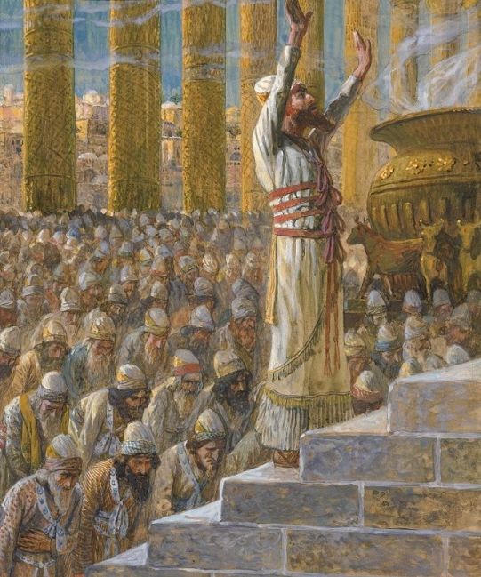 Solomon offered sacrifices there in the Lords presence