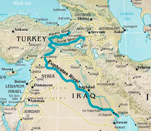 the great river Euphrates