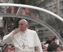 pope in car ani