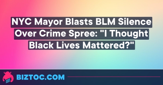 NYC mayor blasts BLM on rising crime