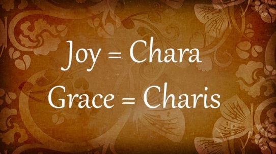 Greek word for joy is chara